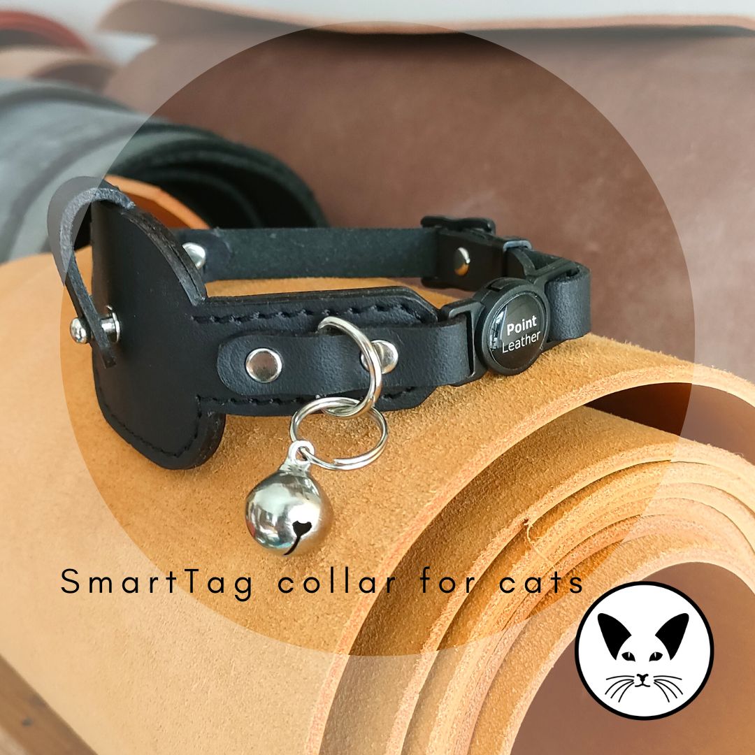 AirTag SmartTag Leather collar